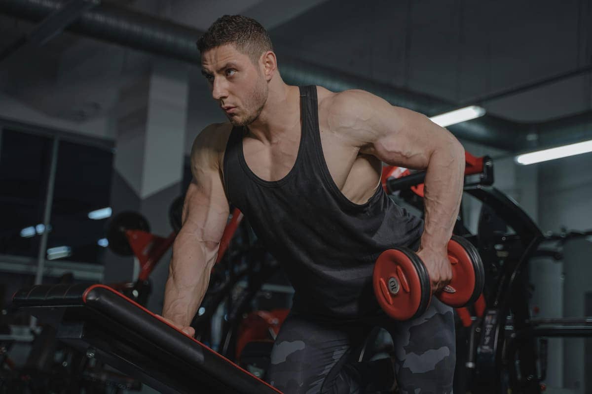 An image of someone working out at a gym