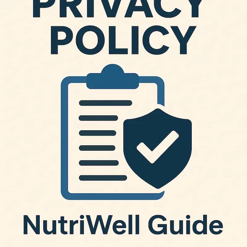 privacy policy of NutriWell Guide